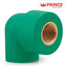 PRINCE PPR ELBOW BRASS FEMALE 3/4" X1/2" INCHI / प्रिस पी पी आर  एलवो पौना Xआधा अन्दर चुडी पीतल वाली