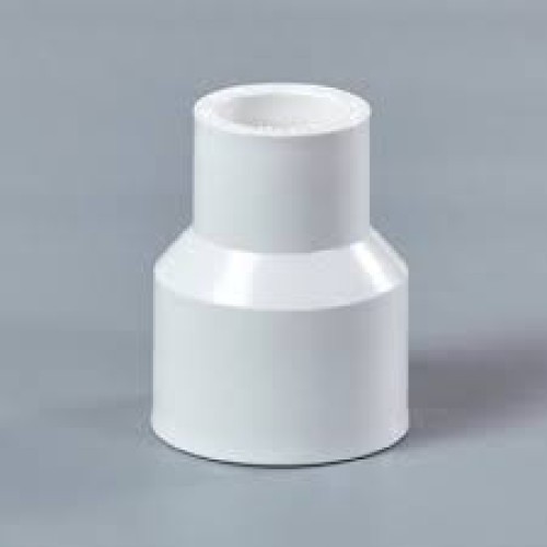 UPVC REDUSER SOCKET WHITE PLAIN 1'X3/4" INCHI /  यु पी वी सी रोडुसर सोकिट एकX पौना ईन्ची