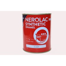 NEROLAC ENAMEL PAINT BLACK 1LTR {.नेरोलैक इनेमल पेंट काला 1 लीटर } {Offer- Red token is valid for this product ( worth of 10 Rupees ) }