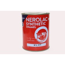 NEROLAC ENAMEL PAINT WHITE 1LTR { नेरोलैक इनेमल पेंट सफेद 1लीटर } {Offer- Red token is valid for this product ( worth of 10 Rupees ) }