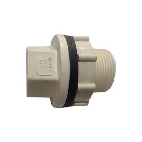 Prince Cpvc Tank nipple ( socket type ) 3/4" pona inchi / प्रिंस सी पी वी सी  टैक निपल ( सोकिट वाले ) पौना ईन्ची